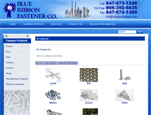 Tablet Screenshot of catalog.blueribbonfastener.com